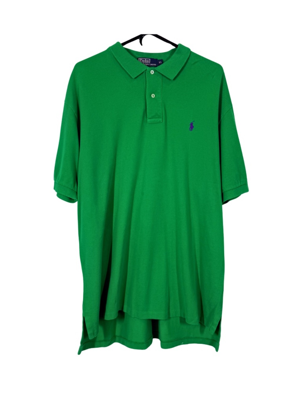 olo Ralph Lauren Green Polo Shirt Men's XL Purple Pony Logo - Picture 2 of 6